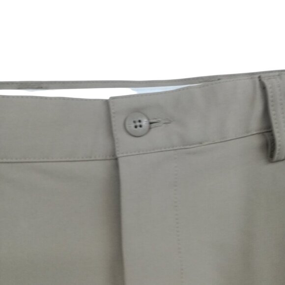 FootJoy Khaki Flat Front Golf Pants Size 34 x 32 Stretch Pockets Performance - Picture 2 of 12